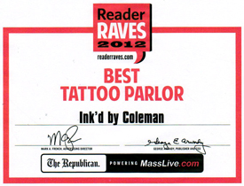 Reader Raves Best Tattoo Parlor 2012 - MassLive