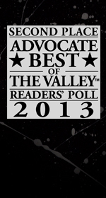Second Place Advocate Best of the Valley Readers' Poll 2013