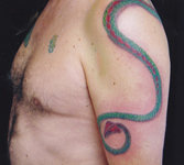 Dragon-Green-Tail-Arm-Tattoo