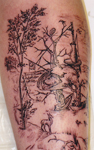 Fantasy-Story-Book-Shaded-Black-and-White-Tattoo