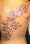 Plant-Flowers-vines-back-Tattoo