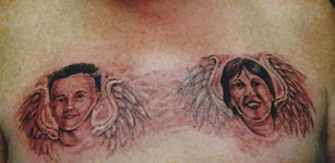 Portrait-Loved-ones-Angel-wings-chest-Tattoo