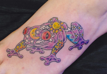 Purple-Frog-Sun-Moon-Peace-Love-Tattoo