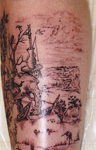 Story-Book-Fantasy-Black-and-White-Shaded-Tattoo