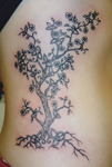 Tree-Plant-Flowers-shaded-Tattoo